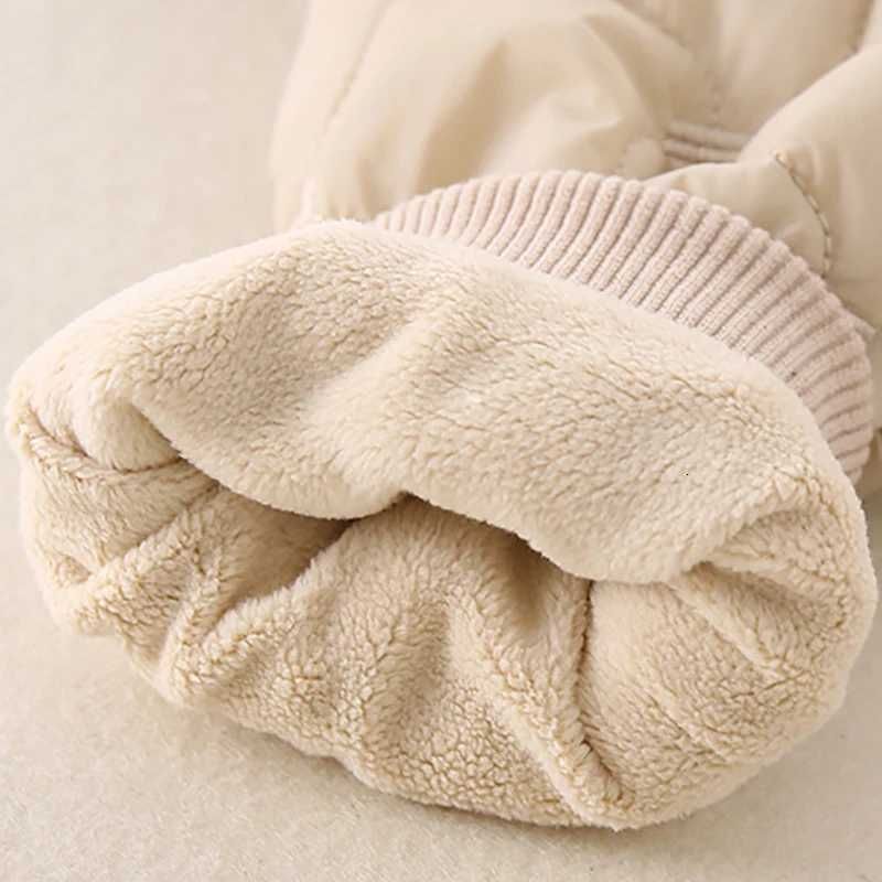 K633 2025 Autumn Winter Baby Clothes Newborn Thick Jumpsuit Boys Fleece Lining Warm Romper Toddler Girls Cute Hooded Outwear-image-1083594537