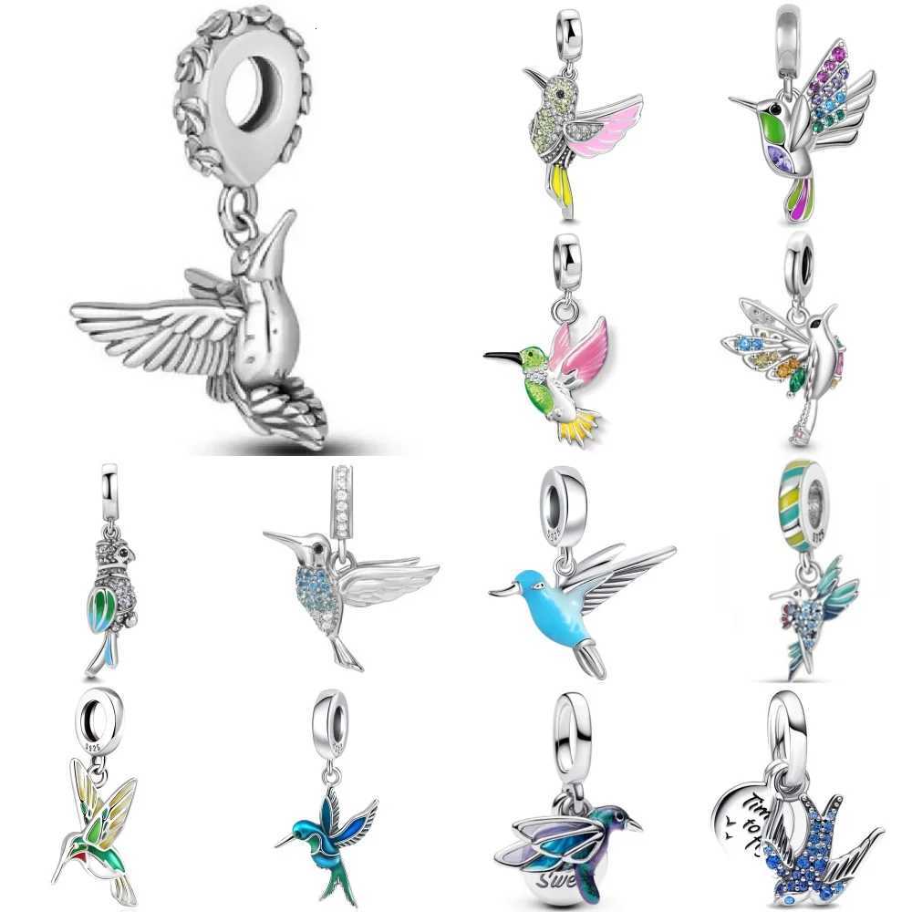 New 925 Silver Hummingbird Swallow Pendant Bead Decoration Fit Original European Bracelet DIY Accessories Women Charm JewelryXJ251107-image-1083670040