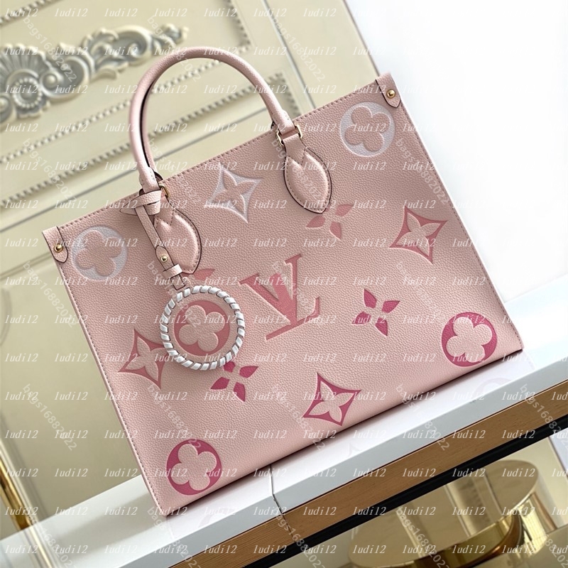New Flagship level designer bag onthego bag Womens crossbody shoulder bag Luxury high capacity shopping bag mirror quality Purse leather bag tote fa