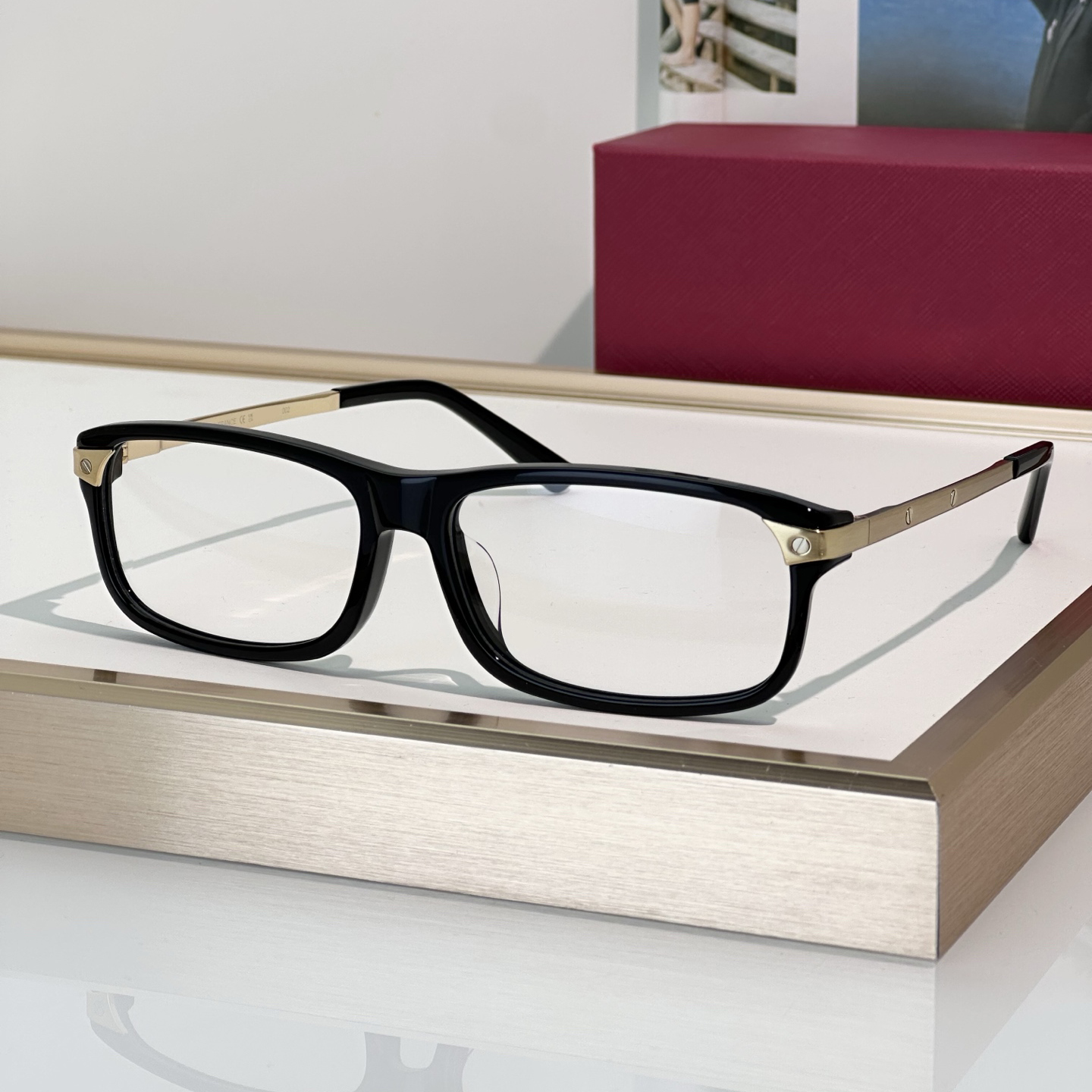 Optical Eyeglasses For Men Women Retro 00730 Designer Fashion Sheet Plank Full Frame Detailed Elasticity Square Style Anti-Blue Light Lens Plate Wit