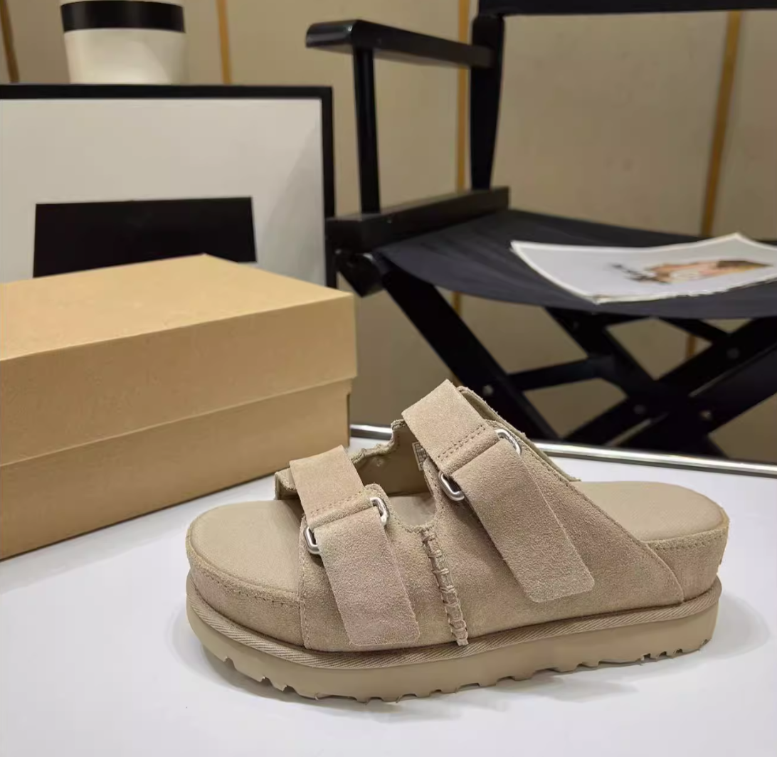 Designer Slippers Goldenstar Hi Slide Sandals Women Slippers Platform Chunky Beach Slides tasman Mules Comfort Fashion Classics Sport shoes