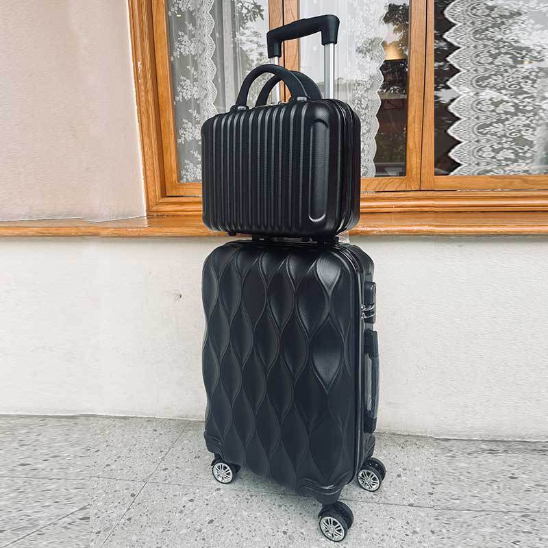luggage Cabin box boarding case pull rod box mother box 2piece set universal wheel suitcse embossed luggage set hard shell luggage set-image-1083743286