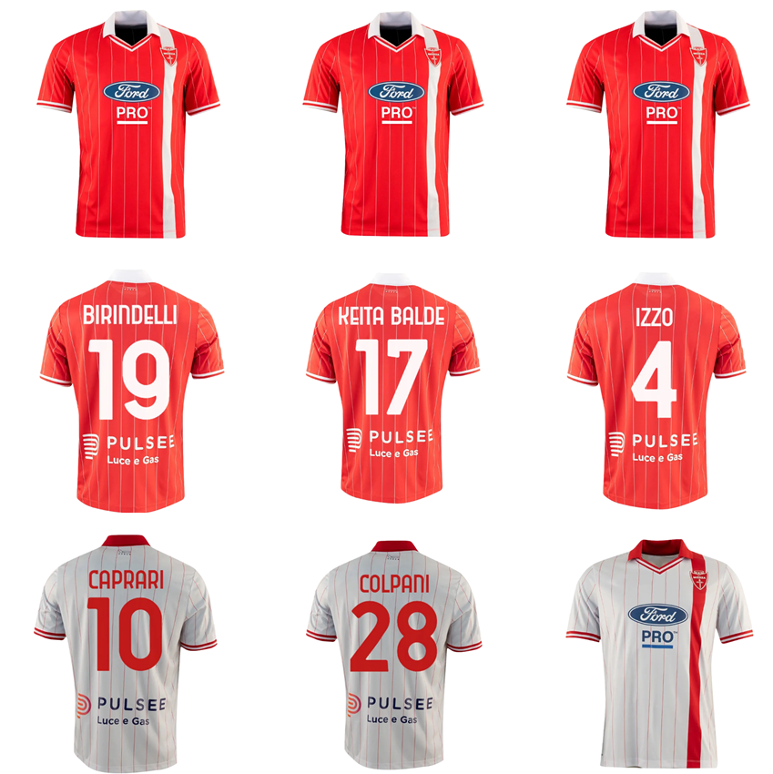 25 26 AC Monza soccer jerseys 2025 2026 A. ALVAREZ KEITA BALDE MOTA BIRINDELLI IZZO A.CARBONI CAPRARI PETAGNA FORSON COLPANI AZZI home red away w-image-909237692