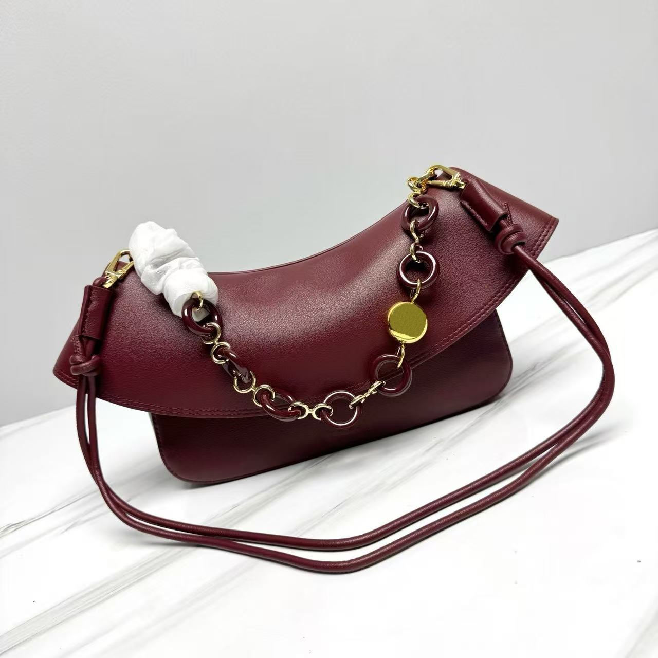 2025 Top Designer de haute qualité de luxe en peau de vache souple sac à chaîne classique sac à bandoulière sac à main décontracté sac à bandouli