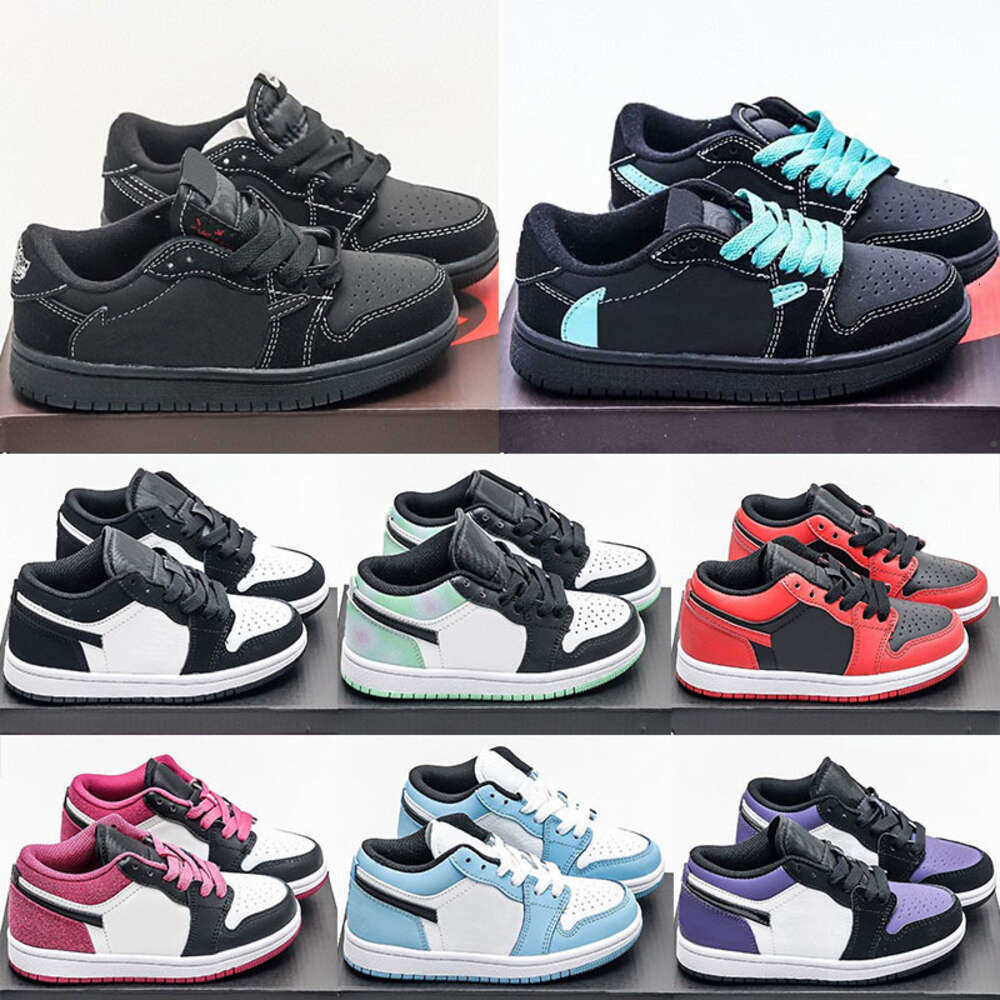 Chaussures de sport de mode Basketball Enfants Chaussures pour Garçons Filles Enfants Enfant En Bas Âge Bred Sport Entraîneur Obsidienne Jeunes E