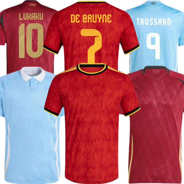 2024 2025 2026 BelGium national team Soccer Jerseys DE BRUYNE TROSSARD hazard LUKAKU COURTOIS TIELEMANS 24 25 26 KOMPANY Fans Player version men-image-900284114
