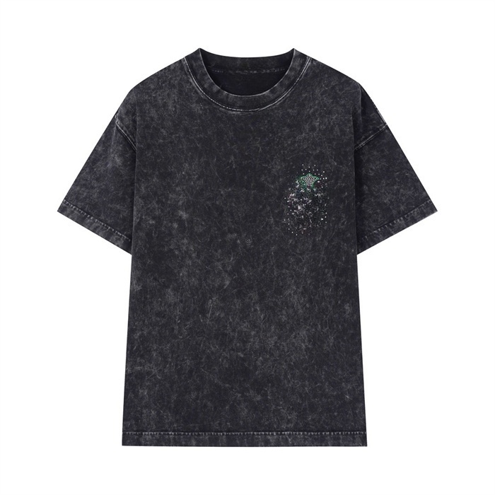Les t-shirts de créateurs de t-shirts pour hommes aiment les tshirts camouflage vêtements graphiques coeur derrière lettre sur poitrine t-shirt h