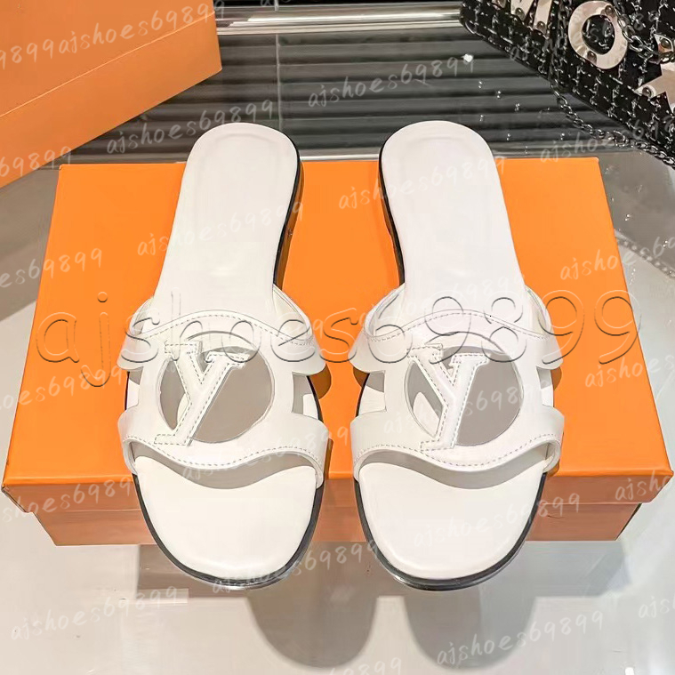 Luxury Designer mule Womens Slipper Sandals Shoe Slide Summer fashion Wide flat flip-flops classic printed letter sandals size 35-42 768