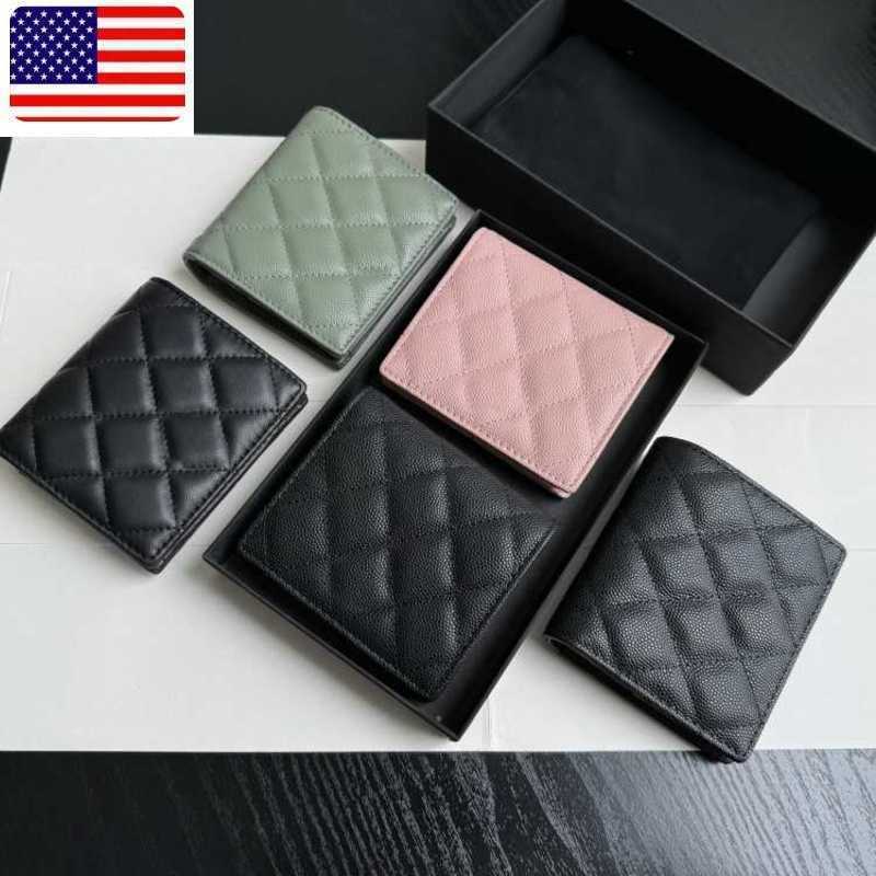 Designer Wallets Designer Wallets Lingge Caviar Ball Patterned Calf Leather Short Wallet Made Genuine Leather for Women Folded Half Two Fold Change