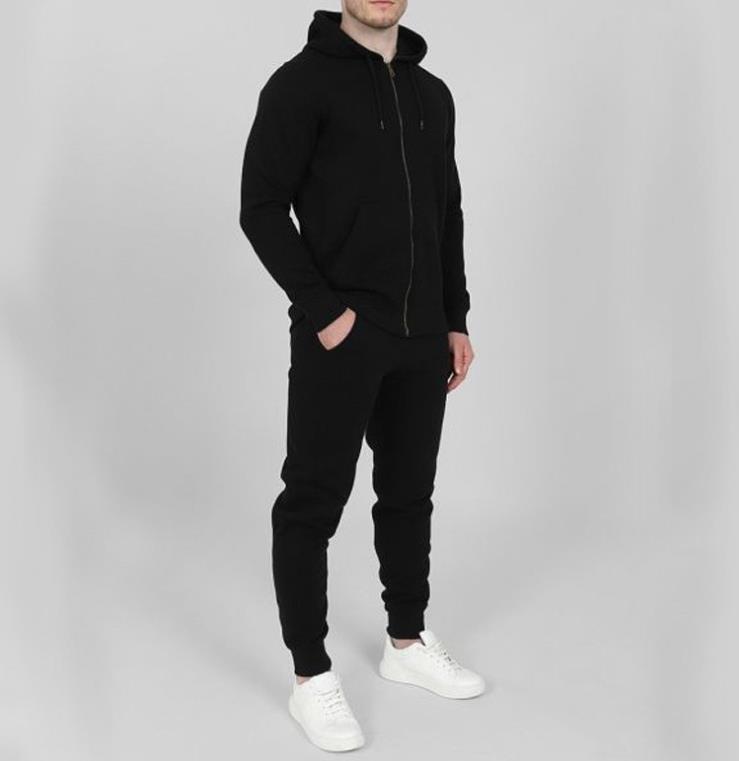 Ensemble deux pièces hoodie et pantalon de survêtement style street tendance rétro Harajuku hip hop skateboard homme femme