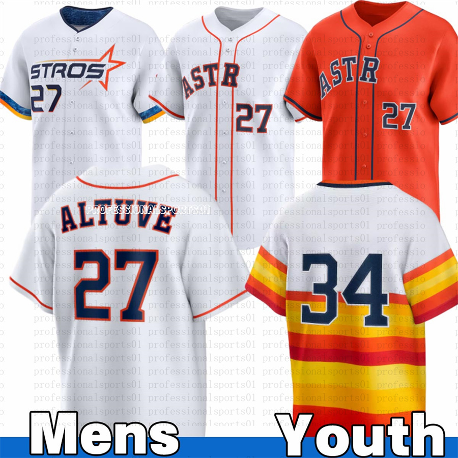 #27 Jose Altuve Jersey #2 Alex Bregman Houstons Custom City Baseball Jerseys Astros jersey 2025-image-937603483