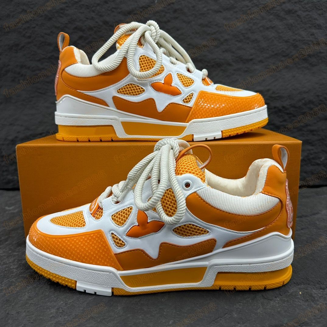 Louisd Shoes Designer 2025 Virgil Skate Sneakers Top Quality Women Mens Bread Shoes Height Casual Fashion Running Laceup Lowtop Sports Lvlyness Shoe