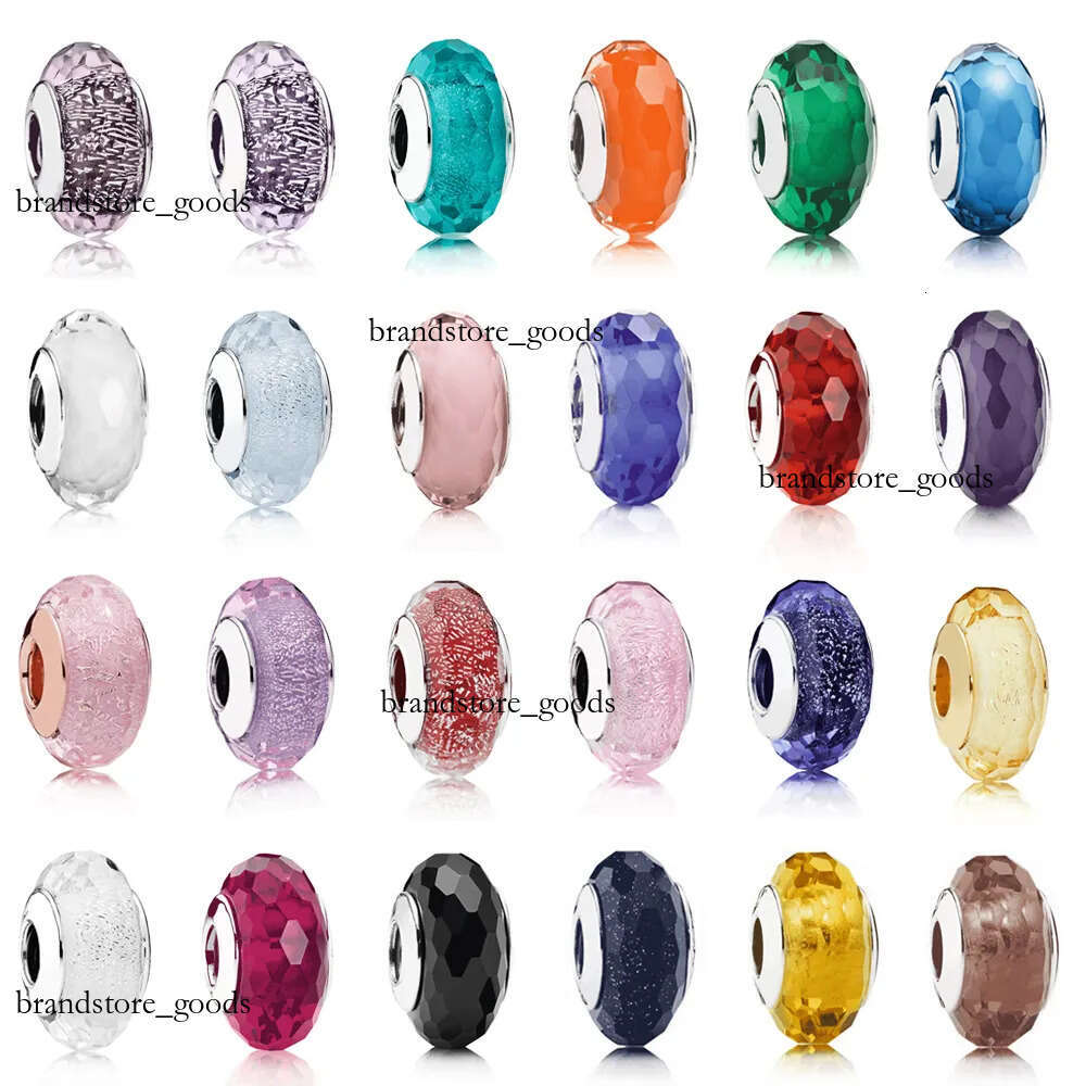 S925 Snake 925 Sterling Silver Orange Glass Bead Charm Is Suitable For Bracelet DIY Fashion Jewelry 265-image-1083850779