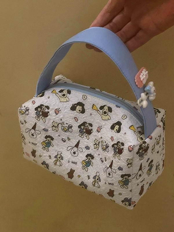 Y222M New spring and summer portable super cute handbags for women large capacity storage bags texture three-dimensional cosmetic bags toiletries ba