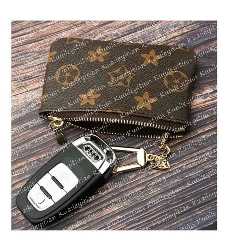 KEY POUCH Designers Mini Wallet Fashion Womens Mens Keychain Ring Credit Card Holder Coin Purse Luxury M62650 box wallet