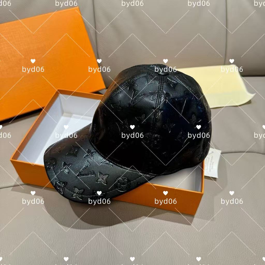 Mens Womens Denim Splicing Hat Luxury Tennis Cap Designer Leather Baseball Caps Luxury Casquette Fashion Adjustable Chessboard Hats Beanie Sunscr