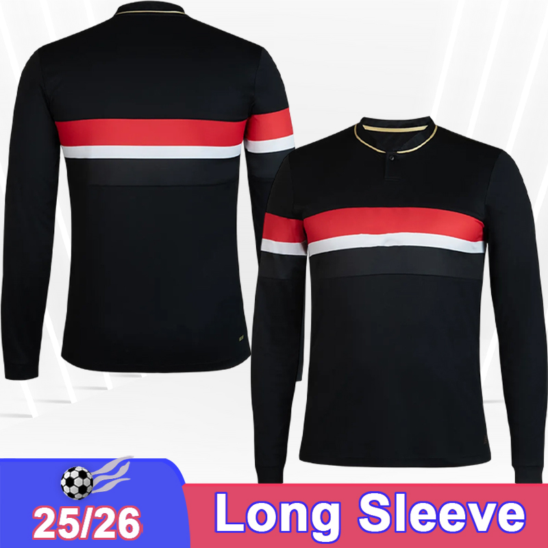 25 26 Sao Paulo Hommes Maillots de football à manches longues CALLERI LUCIANO FERREIRA LUCAS WENDELL ALISSON ERICK SABINO 3ème Chemises de footba