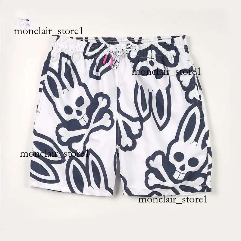 Ventes chaudes coton pur Bad Bunny Swim Physcho Bjnny Shorts Shorts Designer Mens Rabbit short Pantal Pantalon Flower Pantal