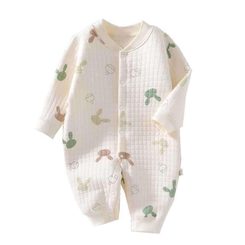 w657 Layers Newborn Jumpsuit Cotton Bear Bunny Baby Romper Autumn Winter Toddler Outfit Infant Onesie Kids Boy Girl Clothes-image-1083852672