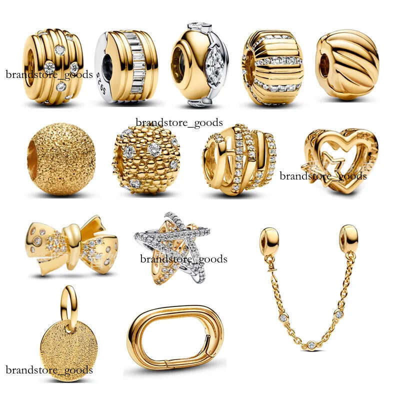 2024 Gold Colored Beads For Women Charm Jewelry Making Free Shipping Butterfly Knot Star Bracelet Accessories Personality 755-image-1083850534
