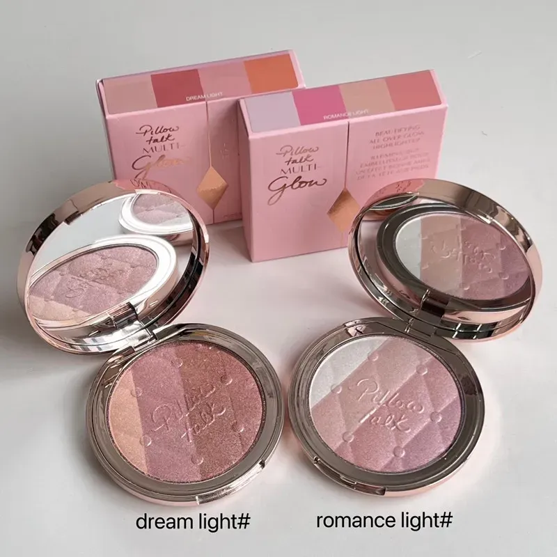 NEW Pink Bronzers Highlighters Diamond Girl Face Makeup Highlighter 2 Colors 7g dream light romance light Long-Lasting Brighten Concealer-image-490434316