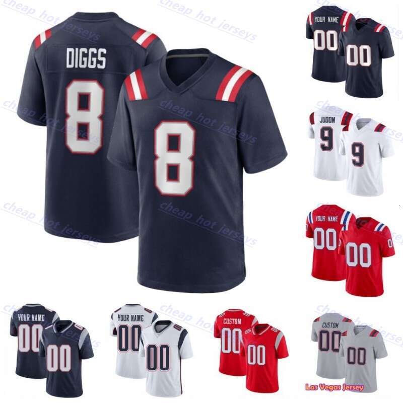 Milton Williams Custom Football Jersey Stefon Diggs Tom Brady Randy Moss Drake Maye Ja&#039;Lynn Polk Christian Gonzalez Rhare Stevenson Mike Vra-image-942716075