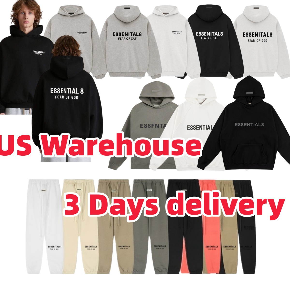 essentialsas hoodie Designer hoodies for men mens essential hoodie cotton Sweatshirts letters printed hoodie tracksuit mens casual hoodie designe-image-989254217