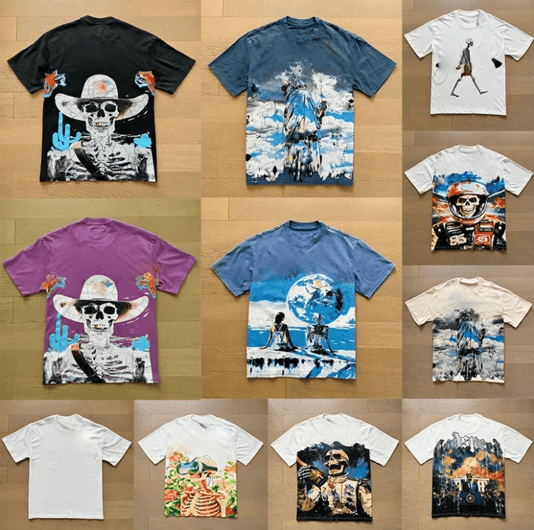 designer t shirt designer Mens T Shirt Set Summer Designer Set Fashion Holiday Couple Printing shirt fashion tees womens tops cotton black tee us-image-960169364