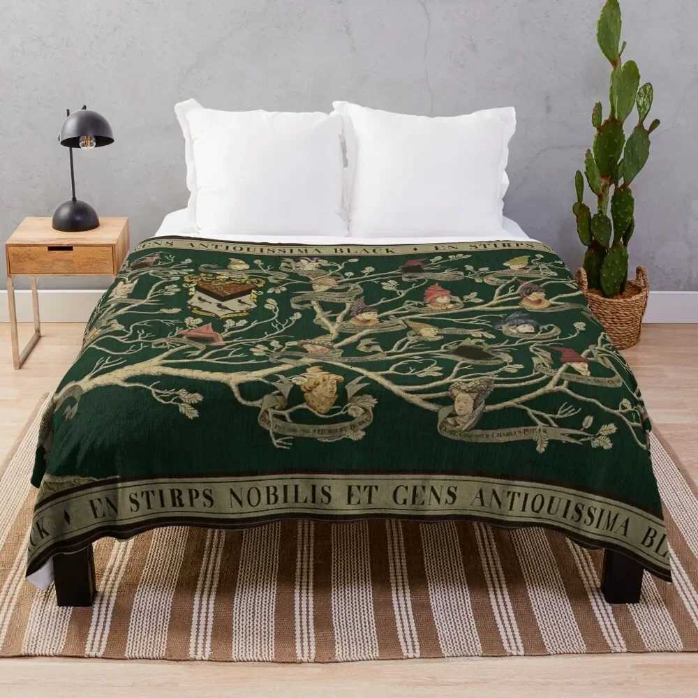 Noble House of Black Family Tree Throw Blanket Heavy Blankets For Baby BlanketsW251107-image-1083907222