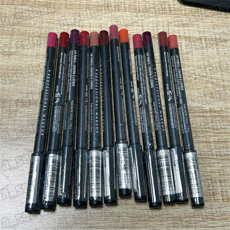 Brand Slim Lip Pencil Lip Liner 12 Colors lipstick Cosmetics Easy to Wear and Long Lasting Lipliner 1.04g-image-939358318