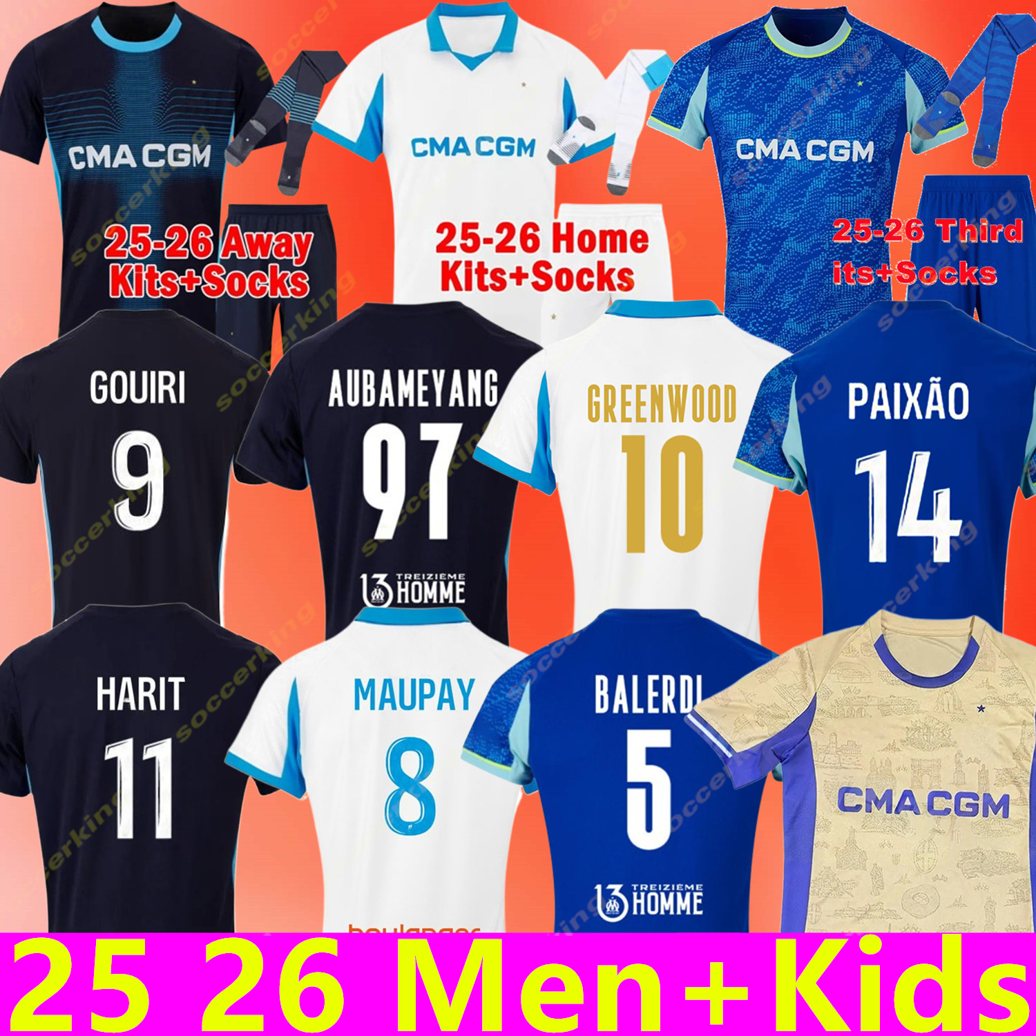 25 26 maillot 125th soccer jerseys foot GREENWOOD CUISANCE GUENDOUZI ALEXIS PAYET GOUIRI 2025 2026 football shirts men kids Under OM Olympique Vi-image-959217198
