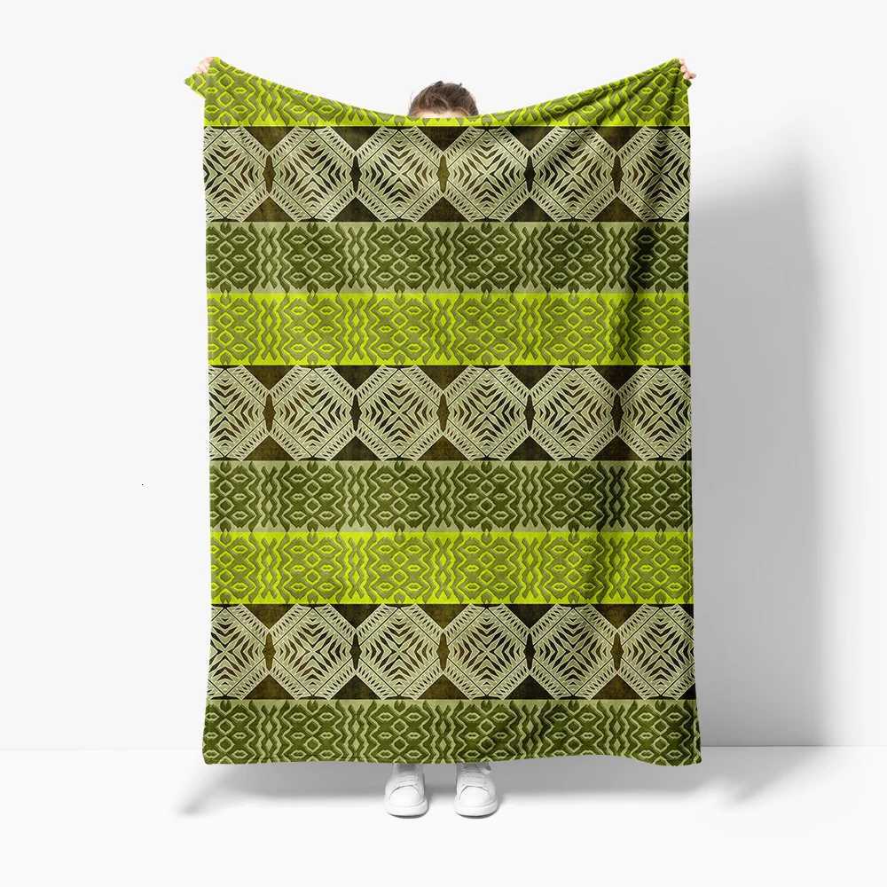 Geometric Pattern Blanket Throw Sofa Bed Cover for Living Room Bedroom Decoration with Tribal DesignW251107-image-1083904070
