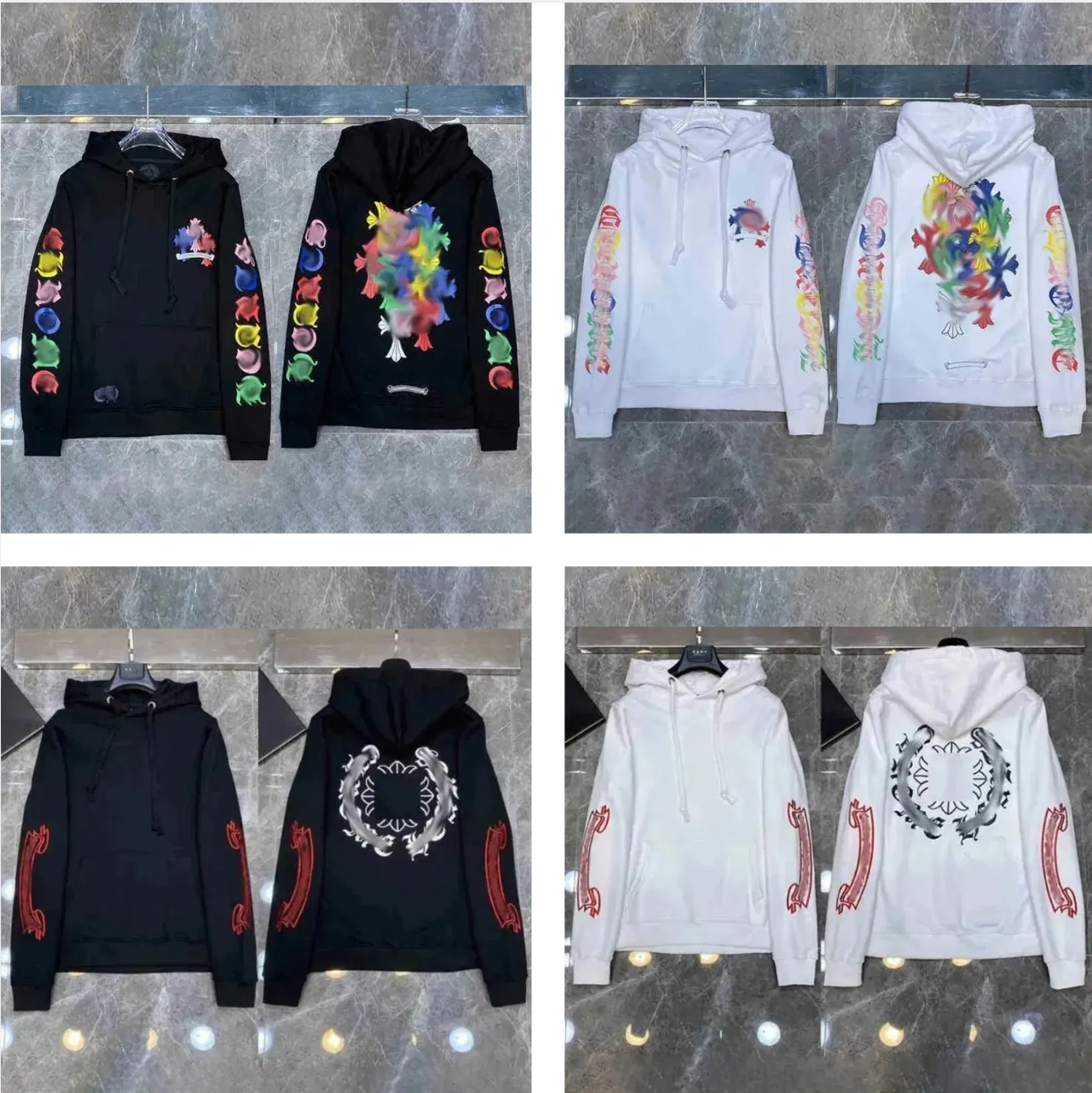 Designer Hoodies & Sweatshirts Men&#039;s Hoodies Luxury 25ss Oversized Two Rows Flocked Letter Logo For Men Brand Design High quality pure cotto-image-999261080