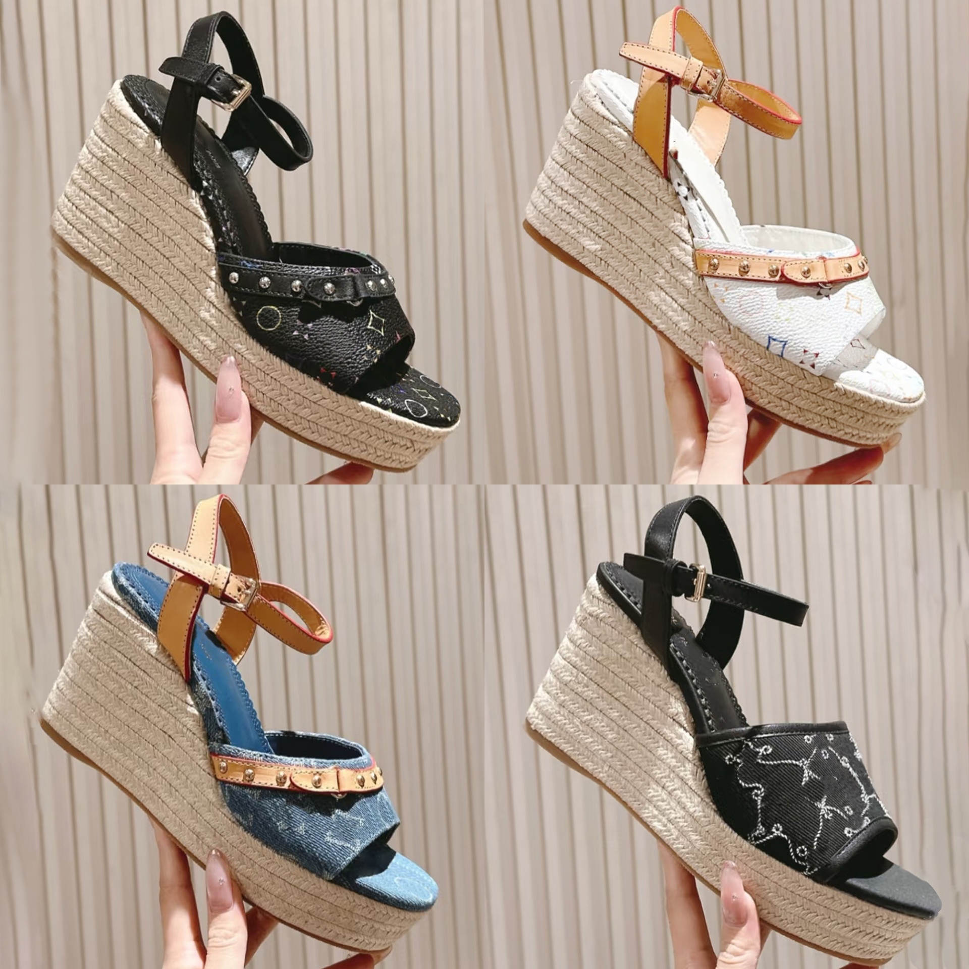 10A Sac Espadrile Murakami Raffias Platform Sandal luxury sandale Designer shoe man woman sandalias leather casual gladiator slide beach summer lady