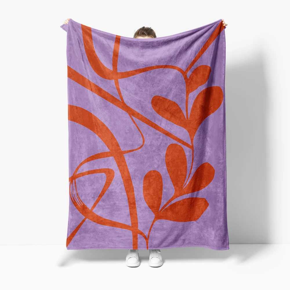 Vibrant Abstract Lines Throw Blanket Sofa Bed Decorative Solid Color Fleece Warm Throw Cushion Cover BedspreadW251107-image-1083905788
