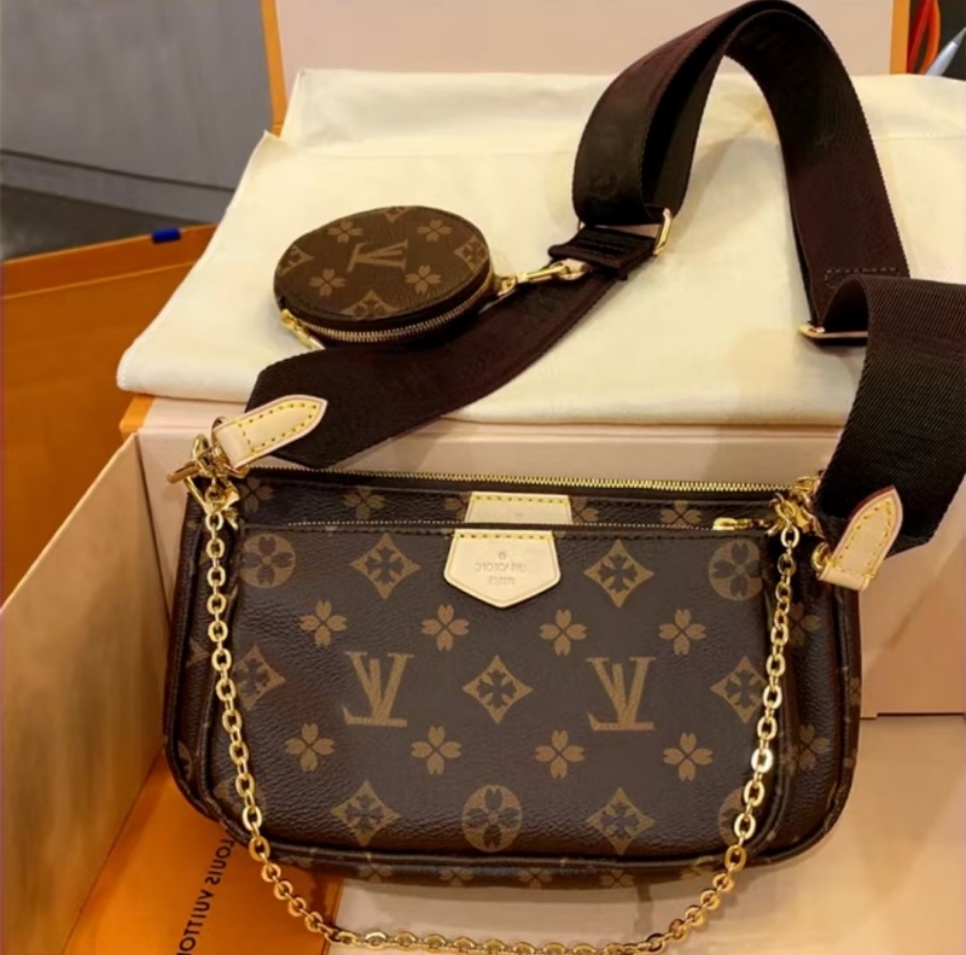 Sac à bandoulière design Multi Pochette Accessoires Sac ensemble Mode Femmes Luxe Designer sacs de messager Trois pièces ensemble sac à main sac