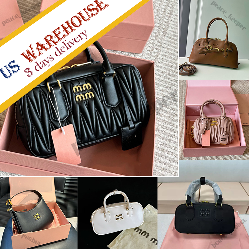 10A Suede 2026 aventure naa MiuWander Wander hobo Sac à bandoulière en peau de mouton souple gravé métallisé Sac à main Matelasse Sac de luxe pou