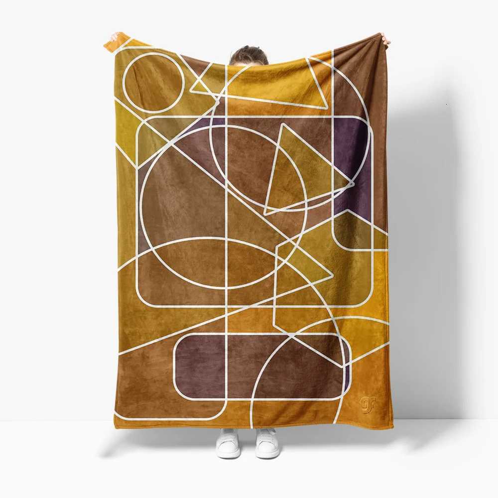 Abstract Geometric Throw Blanket Modern Art Sofa Bed Decorative Throw Blanket for Living Room Bedroom Kids GiftW251107-image-1083906646
