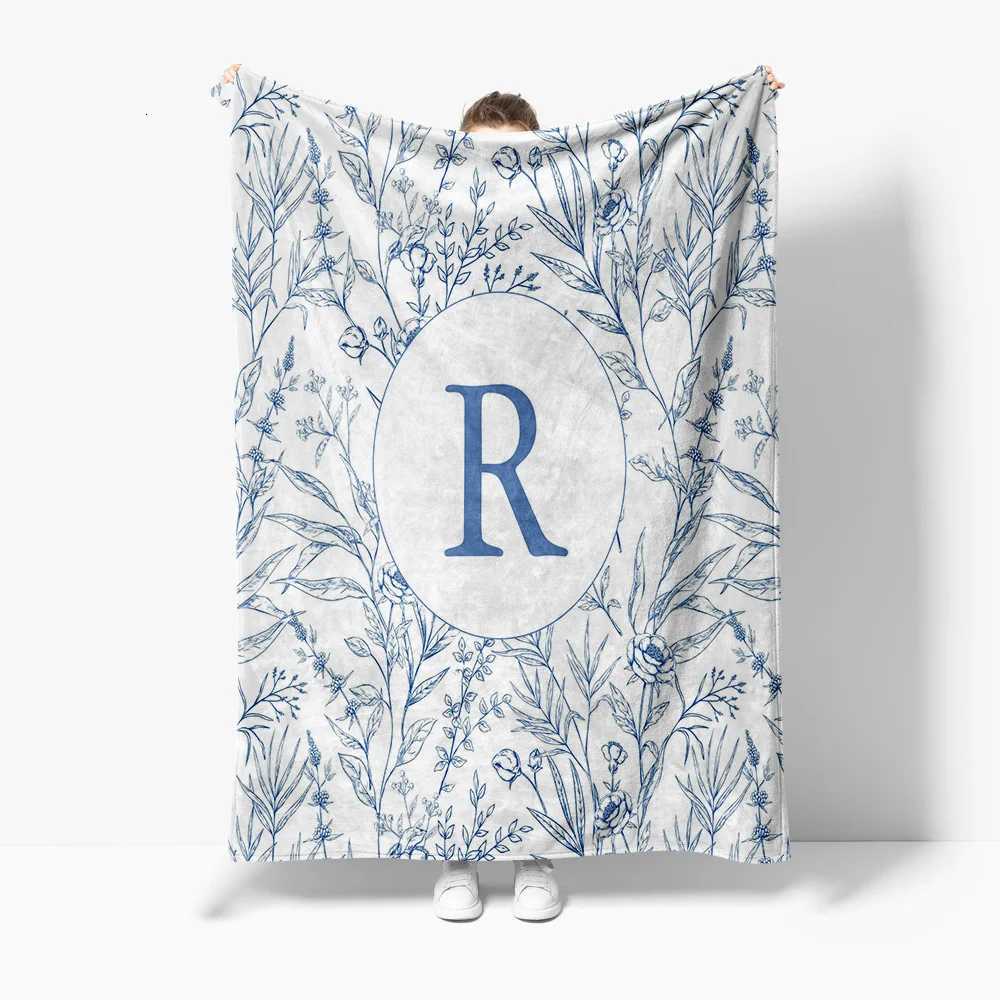 Floral Embroidered Quilted Blanket Soft Fleece Throw Blanket for Sofa Bed Living Room Bedroom Decoration GiftW251107-image-1083904296