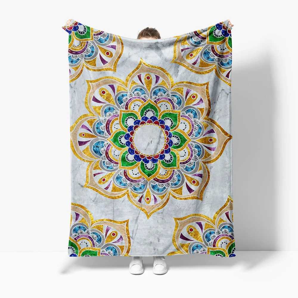 Iridescent Peacock Pattern Throw Blanket with Glitter Rhinestone Decorative Sofa Bed BedspreadW251107-image-1083906226