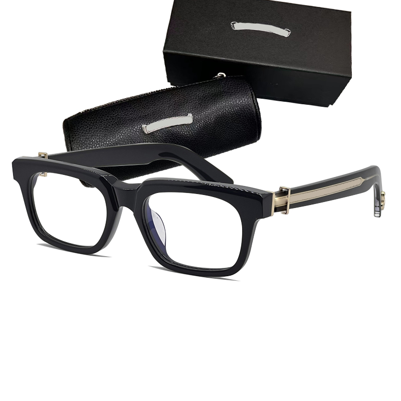 luxury retro luxury designer optical fashion sunglasses frames for men women ladies Thickened Prescription customization frame plain with emi blu-image-857382974