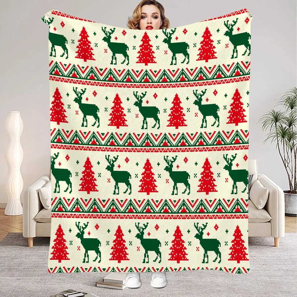 2026 Christmas Flannel Blanket 3D Printed Blanket For Office Home Camping Nap Leisure Blankets Christmas Gifts For Home DecorW251107-image-1083908054