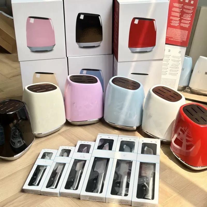 Luxury Knive Block Kitchen Cream Black White Tool Holder Knives Multi-functional knife Bread knife Meat knife High Quality Stainless Steel 6-piec-image-1062738047