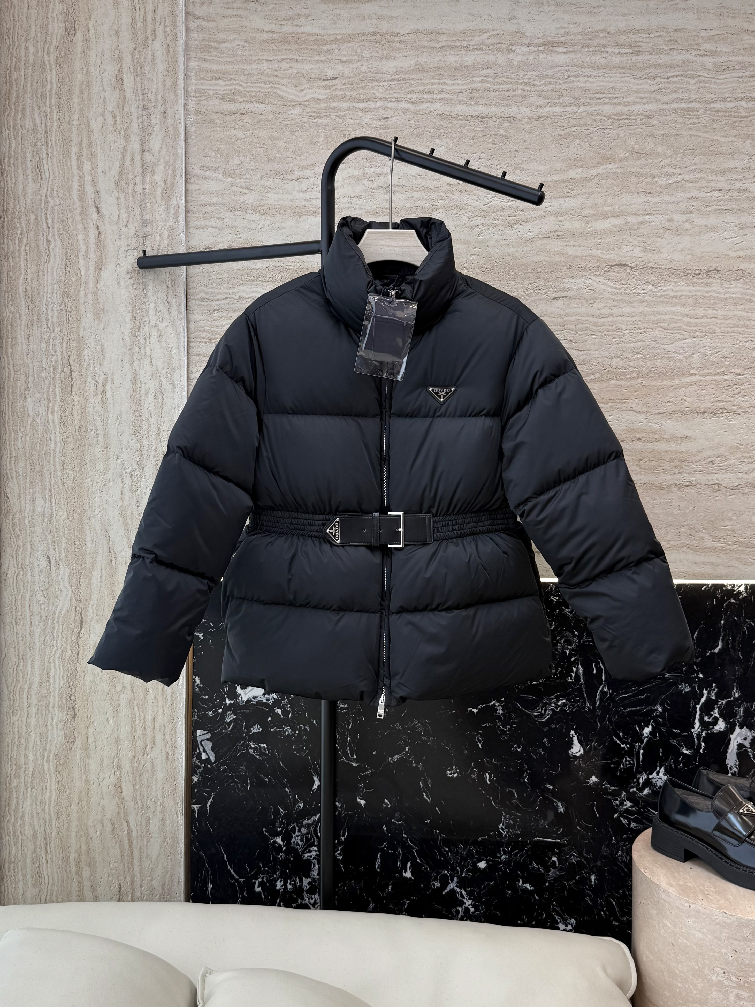 DUYOU Womens Puffer Jacket Down Jacket Puffer Coat Designer Jackets Warm Parka White duck down filling Winter Thick Fluffy Outerwear with Hood Femal