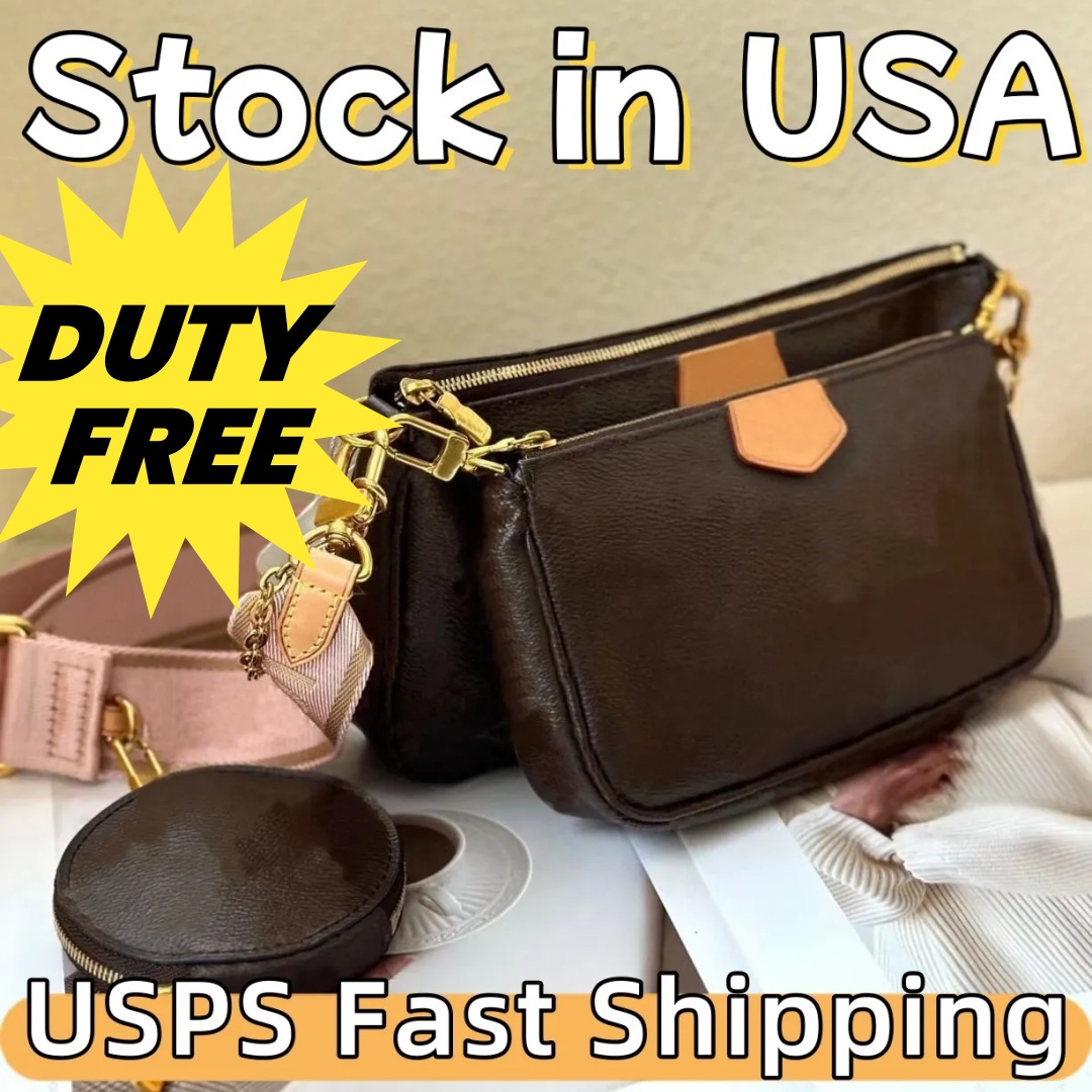 us warehouse Designer shoulder bag Handbag Women Fashion Luxury Wallet Leather Messenger Shoulder bag High Capacity Composite Shopping Bags