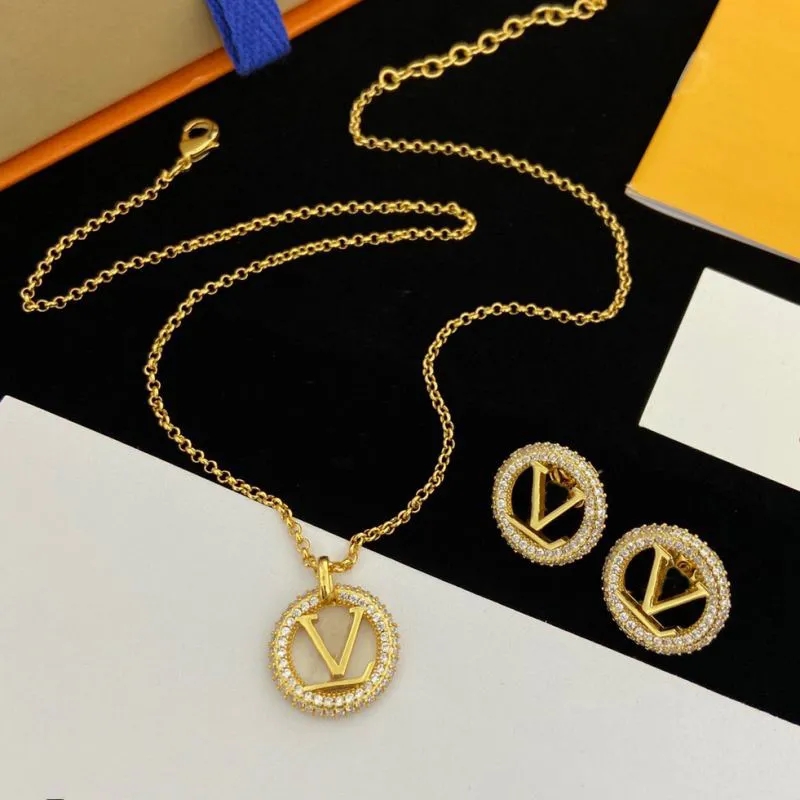 Ensemble de collier de styliste de marque de luxe, de haute qualité, à la mode, cadeau, nouvelle collection, 588888