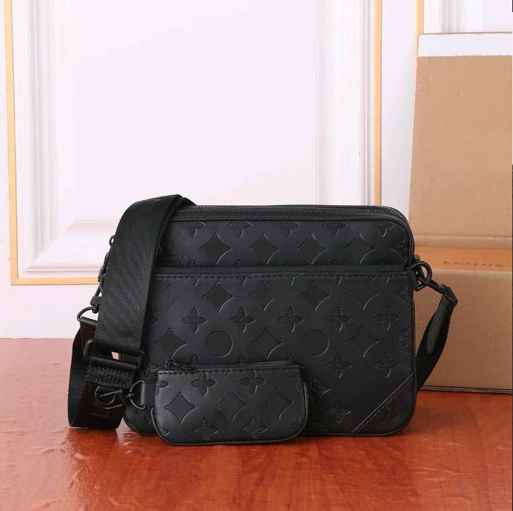 bag man 3pcs TRIO Corssbody Men Leather Messenger Luxury Shoulder up Bags Designer Handbag Luxurys Mens Clutch Backpack 15