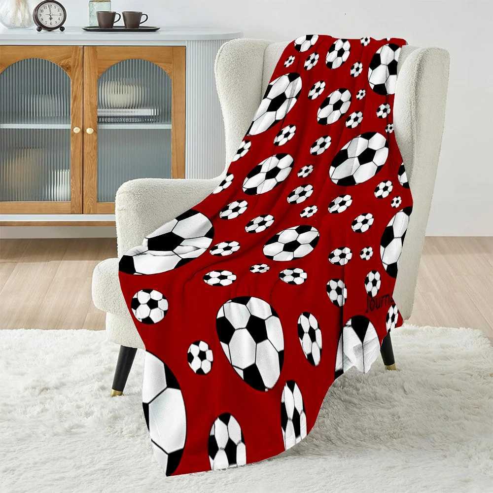 Football Theme Blanket Soft Throw Blanket for Home Bedroom Bed Sofa Picnic Travel Office Rest Cover Blanket Kids Birthday GiftW251107-image-1083908110