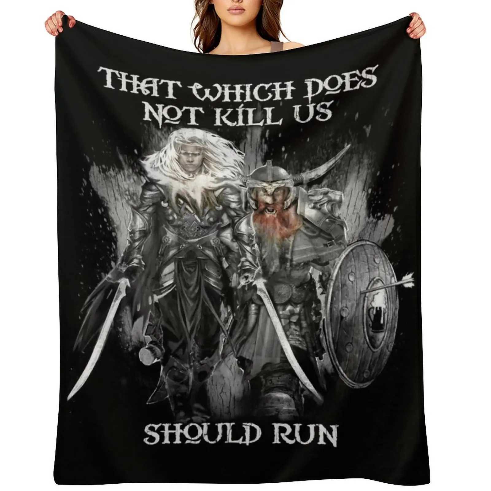 Drizzt DoUrden and Bruenor Battlehammer Throw Blanket Luxury St Blankets For Sofas anime Single BlanketsW251107-image-1083903072