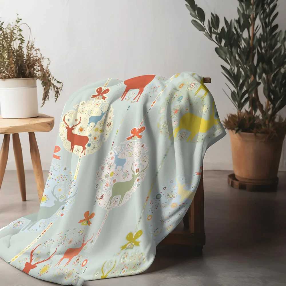 Tu Cozy Throw Blanket Soft Flannel Warm Home Decor Farmhouse Style Bedspread Gift Lightweight Plush BlanketW251107-image-1083907402